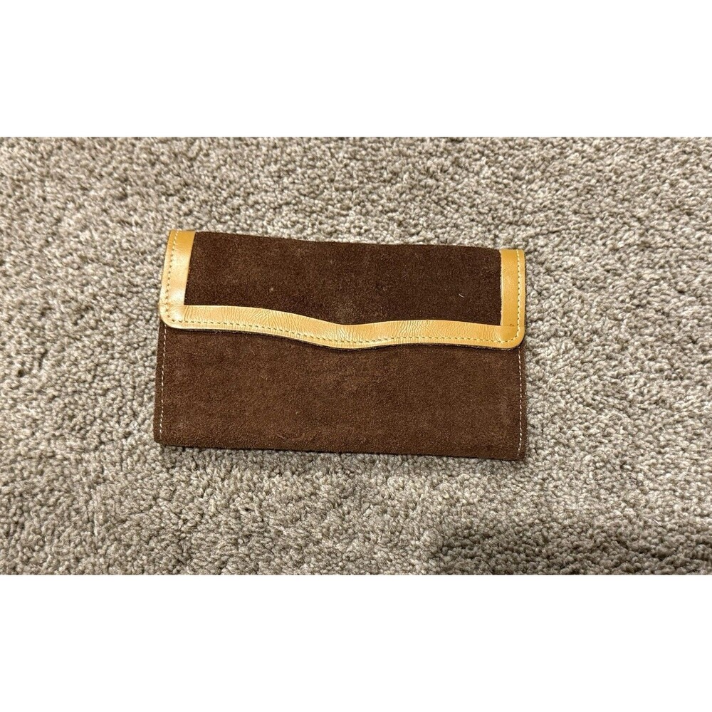 Vintage Brown  Suede Leather trifold wallet -  Brasil ( Brazil)